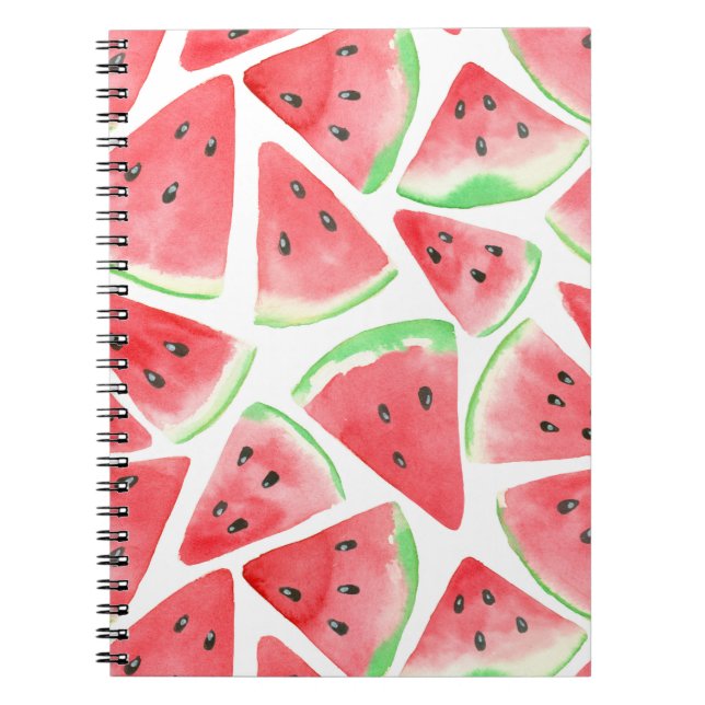 Watermelon slices pattern notebook (Front)