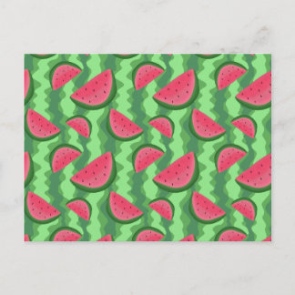 Watermelon Slices Pattern Postcard