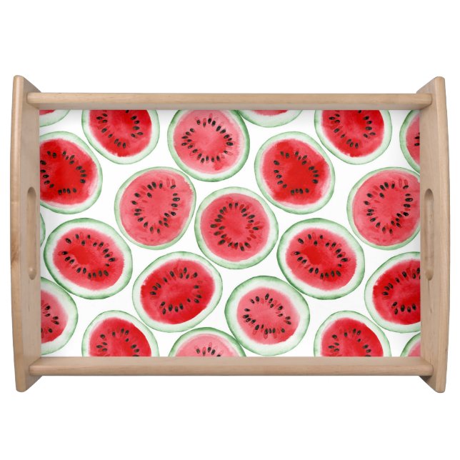 Watermelon slices pattern serving tray (Front)