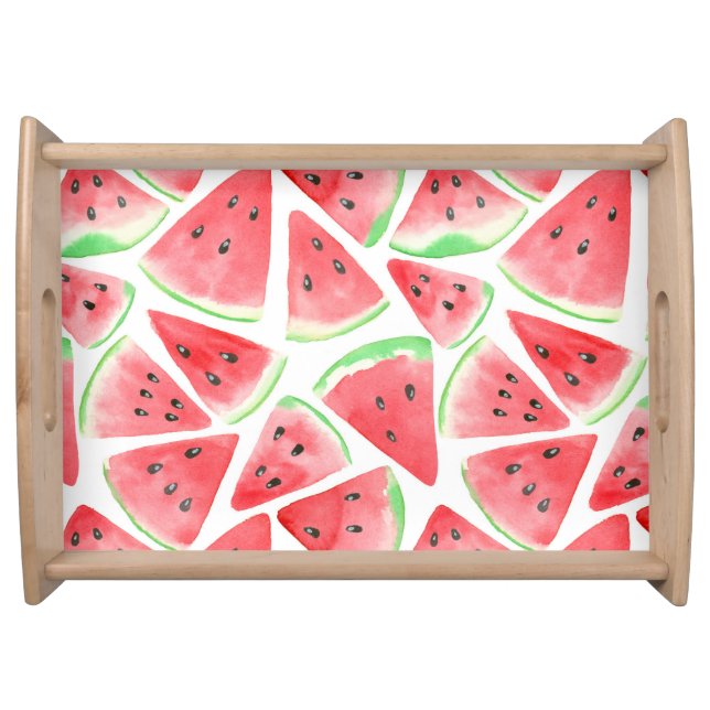 Watermelon slices pattern serving tray (Front)