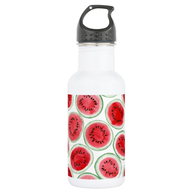 Watermelon slices pattern stainless steel water bottle (Front)