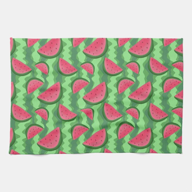 Watermelon Slices Pattern Towel (Horizontal)