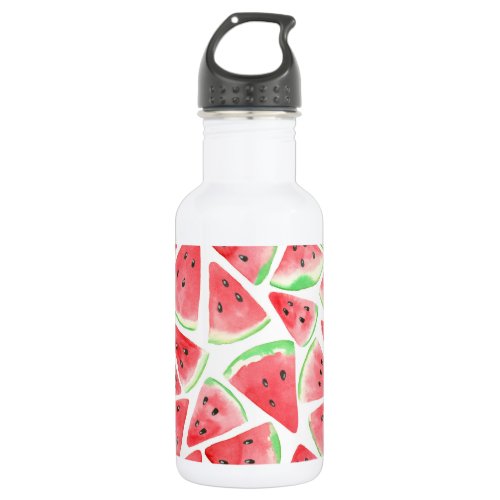 Watermelon slices pattern water bottle