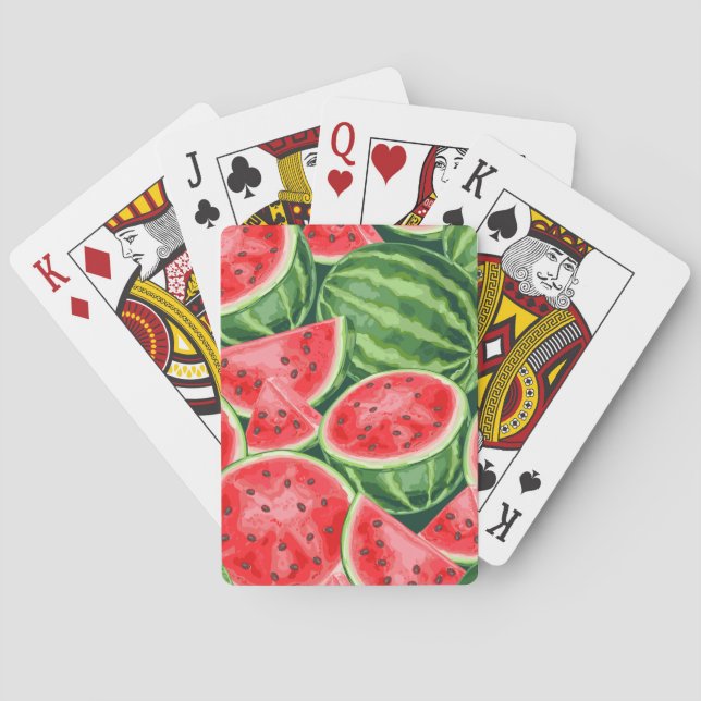 Watermelon Slices Poker Cards (Back)