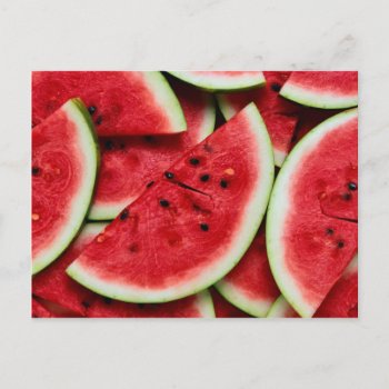 Watermelon Slices Postcard by TNMgraphics at Zazzle