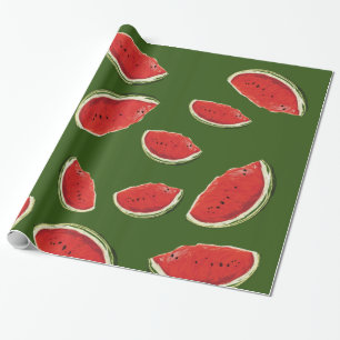 Watermelon Slices Wrapping Paper