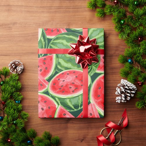 Watermelon Slices Wrapping Paper