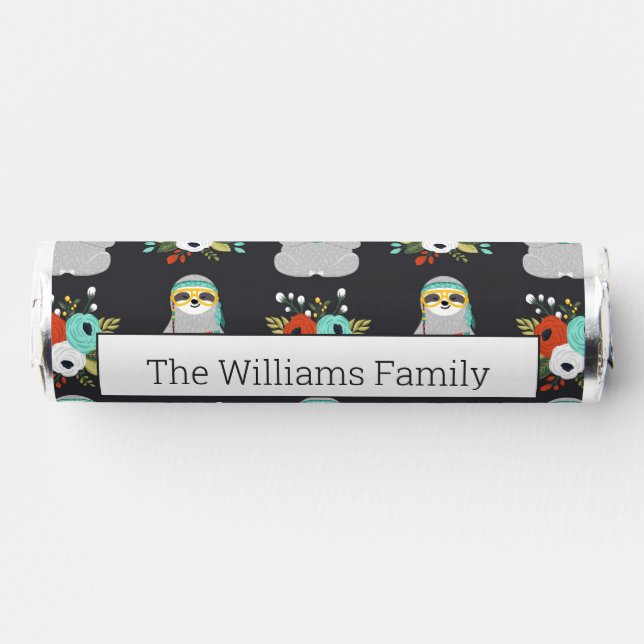 Watermelon Sloth Pattern Breath Savers® Mints (Front)