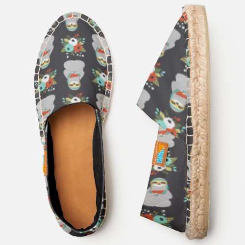 Watermelon Sloth Pattern Espadrilles