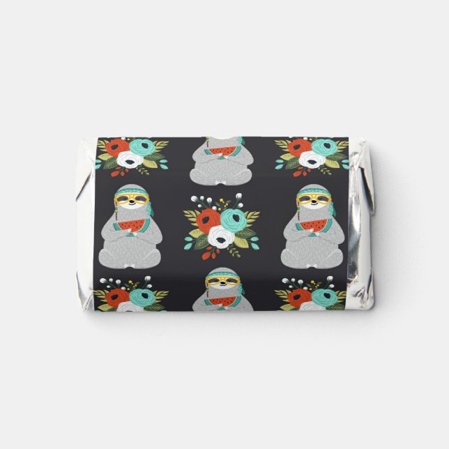 Watermelon Sloth Pattern Hershey's Miniatures (Front)