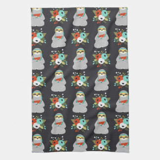 Watermelon Sloth Pattern Kitchen Towel