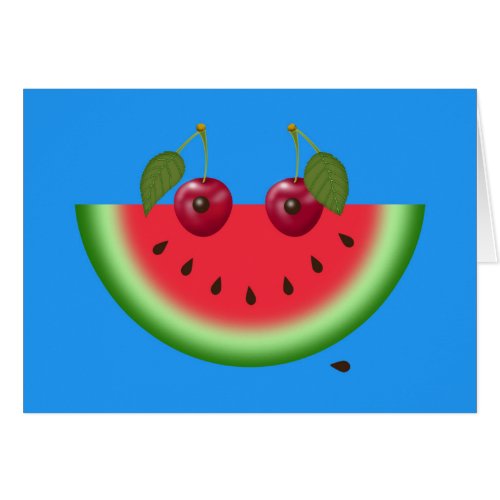 Watermelon Smile Encouragement Greeting Card