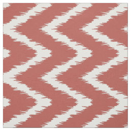 Watermelon Southern Cottage Chevrons Fabric