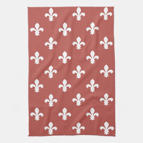 Watermelon Southern Cottage Fleur de Lys Towel