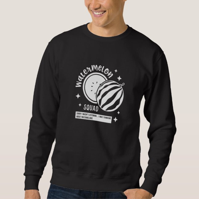 Watermelon Squad Team Tropical Fruits   Sweatshirt (Front)