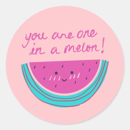 Watermelon Sticker One in a Melon Sticker