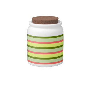 Watermelon Stripe Classic candy jar