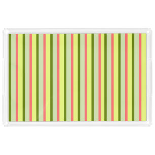 Watermelon Stripe Classic tray rectangle