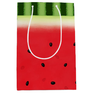 Watermelon stripe medium gift bag