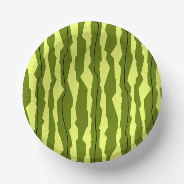 Watermelon Stripe Paper Bowls (Front)