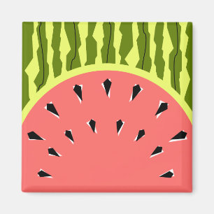 Watermelon Stripe Pink Magnet