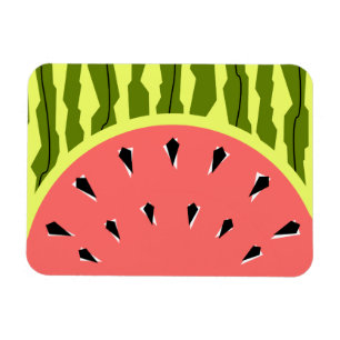 Watermelon Stripe Pink Magnet