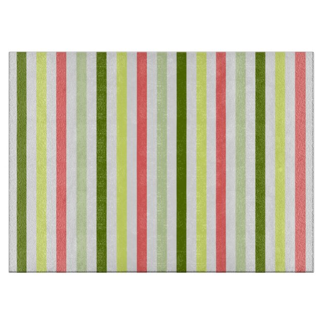 Watermelon Stripe Thin cutting board (Front)