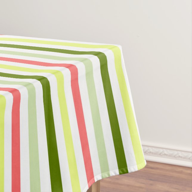 Watermelon Stripe Thin tablecloth (In Situ)