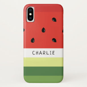 Watermelon Stripes custom name phone cases