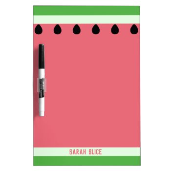 Watermelon Stripes Pink And Green Dry Erase Board by watermelontree at Zazzle