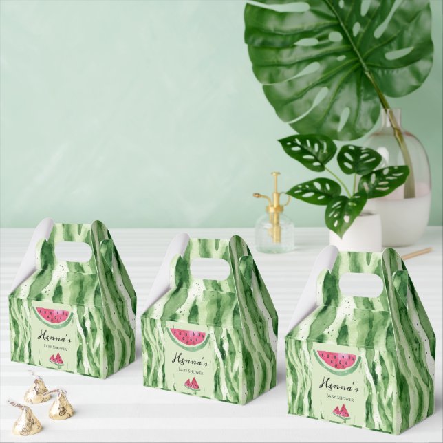 Watermelon Summer Baby Shower  Favor Boxes (Multiple)