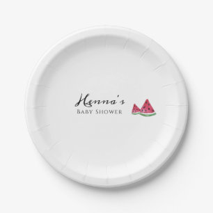 Watermelon Summer Baby Shower  Paper Plates