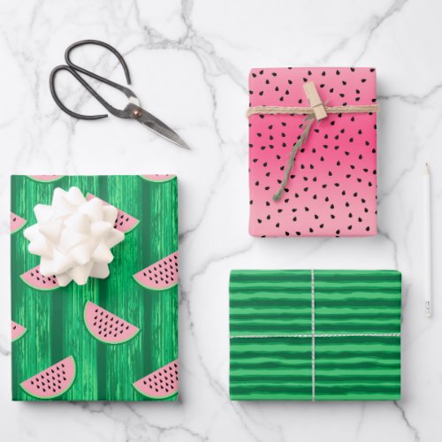 Watermelon Summer Birthday Party Wrapping Paper Sheets