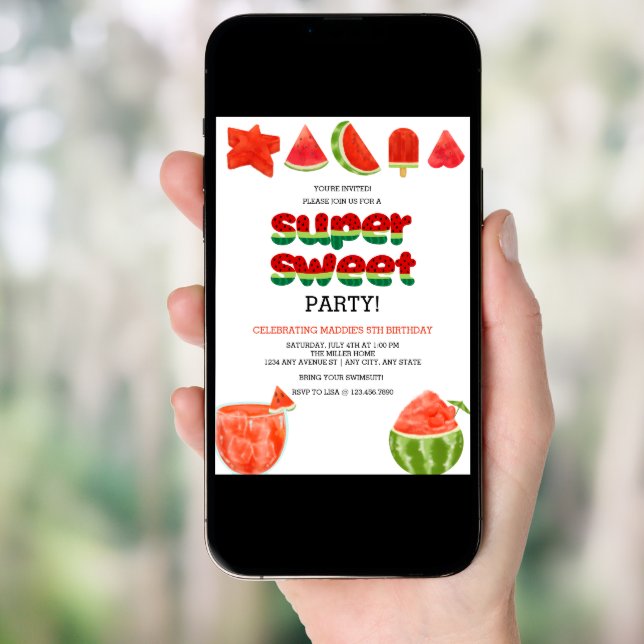 Watermelon | Summer Celebration Invitation (Front Digital)