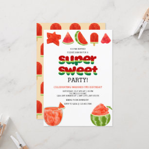 Watermelon Summer Celebration Invitation