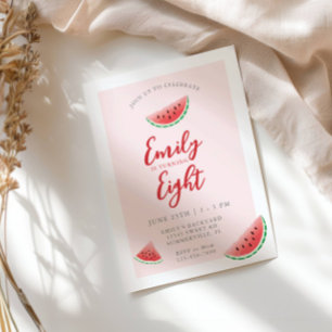 Watermelon Summer Children's Birthday Invitation