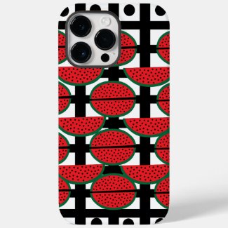 Watermelon Summer Fruit Geometric Pattern    