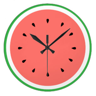 watermelon fruit wall clocks