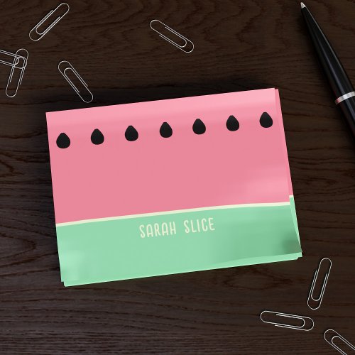 Watermelon Summer Fruit Pink Post it Notes
