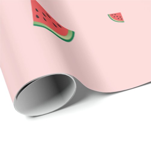 Watermelon Summer Fruit Sweet Pink Wrapping Paper