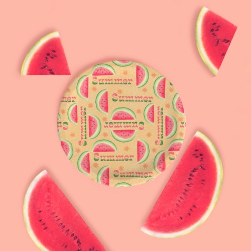 Watermelon Summer Fun  Paper Plates