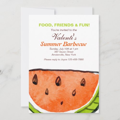 Watermelon Summer Invitation