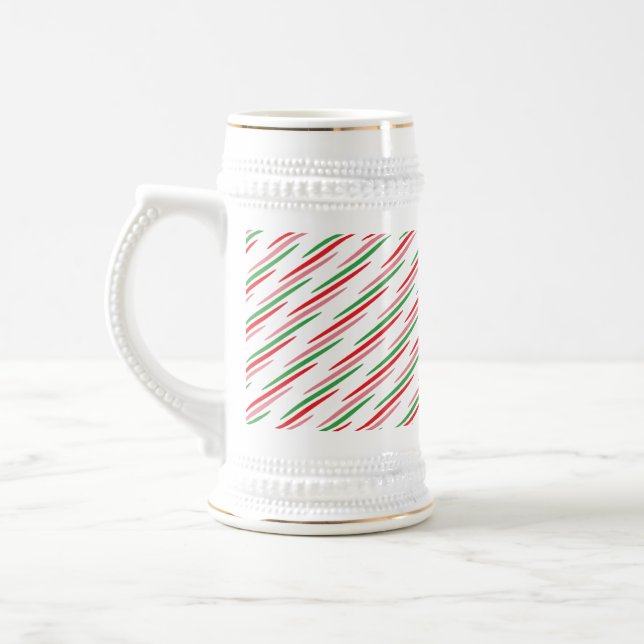 Watermelon Summer Stripes Pattern-56204 Beer Stein (Left)