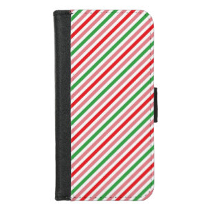 Watermelon Summer Stripes Pattern-56206 iPhone 8/7 Wallet Case