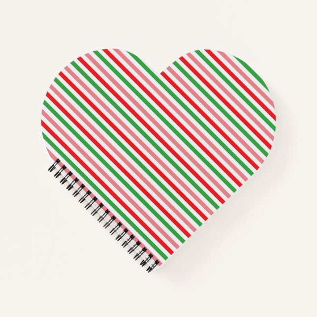 Watermelon Summer Stripes Pattern-56206 Notebook (Front)