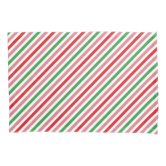 Watermelon Summer Stripes Pattern-56206 Pillow Case (Front)