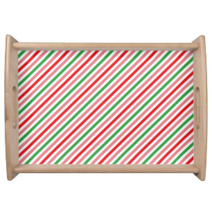Watermelon Summer Stripes Pattern-56206 Serving Tray