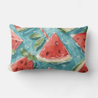 Watermelon Summer Throw Pillow