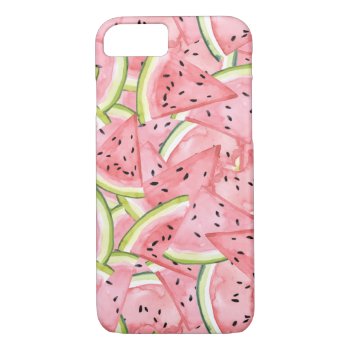Watermelon Summer Treat Iphone 8/7 Case by DancingPelican at Zazzle