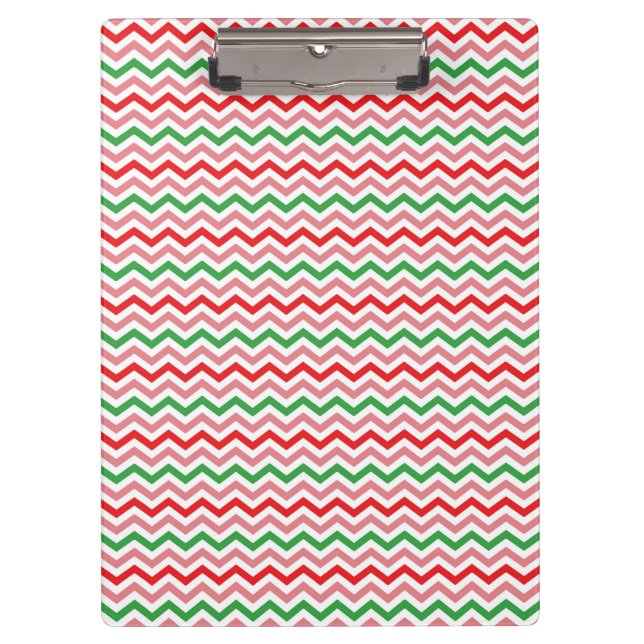Watermelon Summer Zigzag Stripes Pattern-56209 Clipboard (Front)